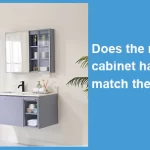Does the medicine cabinet have to match the vanity?