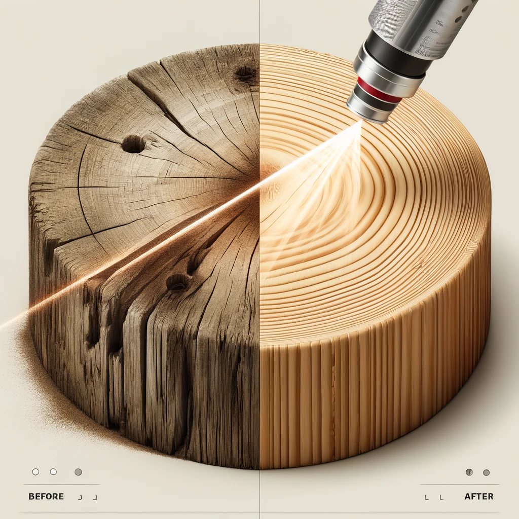 Laser Laser Wood Stripping