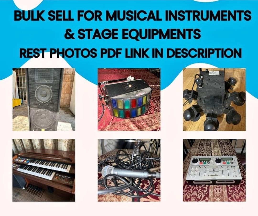 Bulk Sale of Musical Instruments and Stage Equipment in South Fallsburg, NY